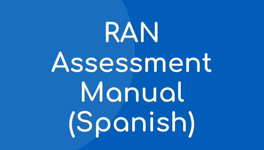 Acadience RAN Assessment Manual (Spanish)