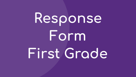 Spelling Response Form – First Grade