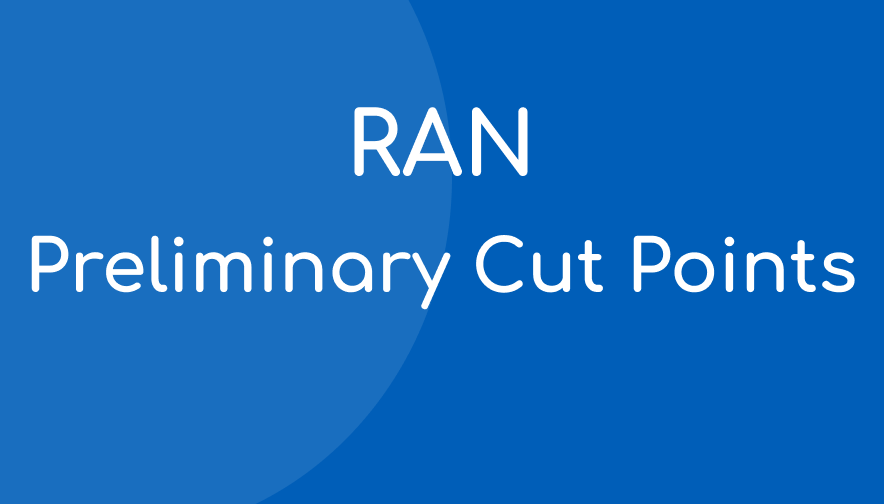 RAN Preliminary Cut Points