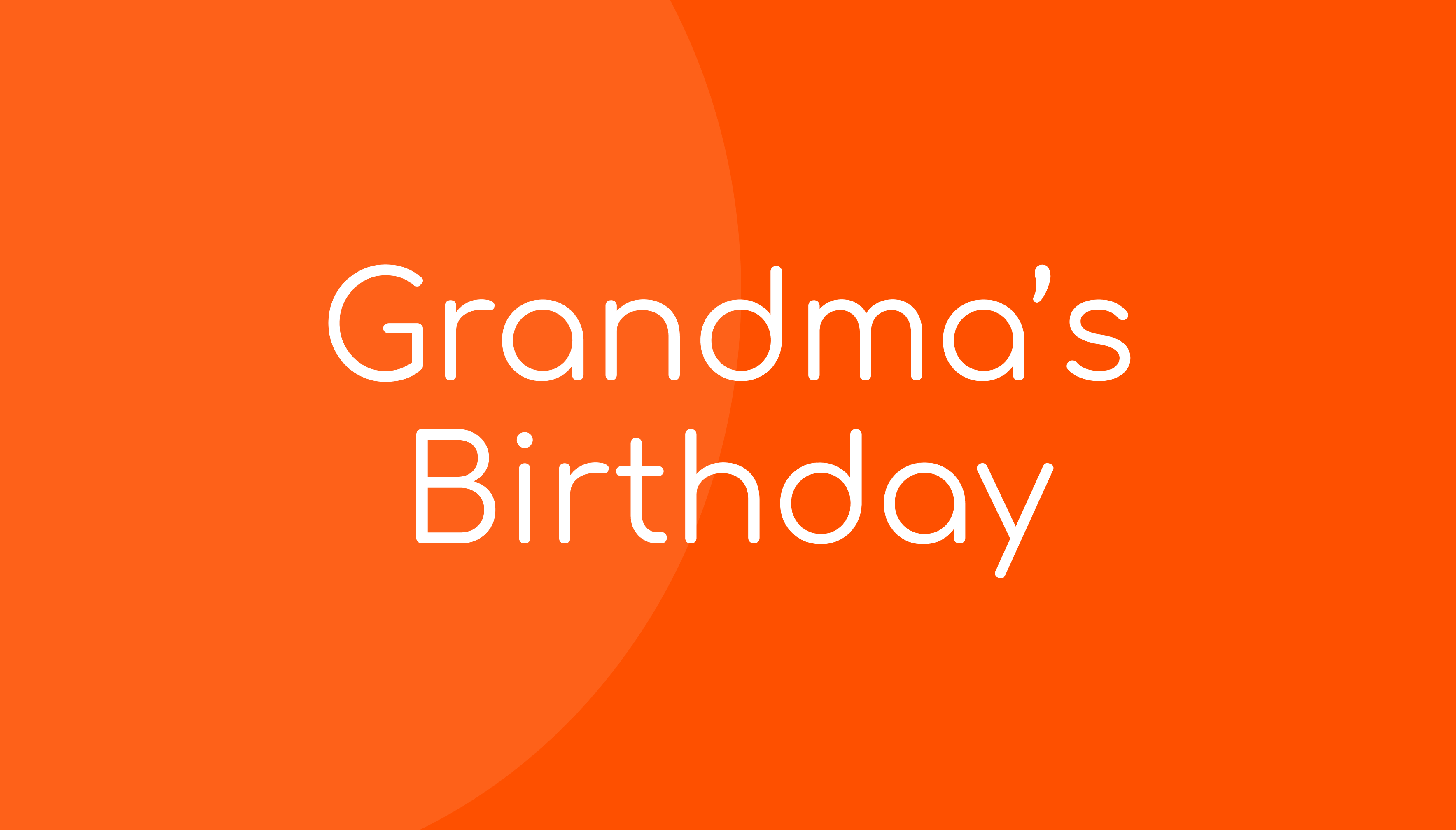 Grandma’s Birthday