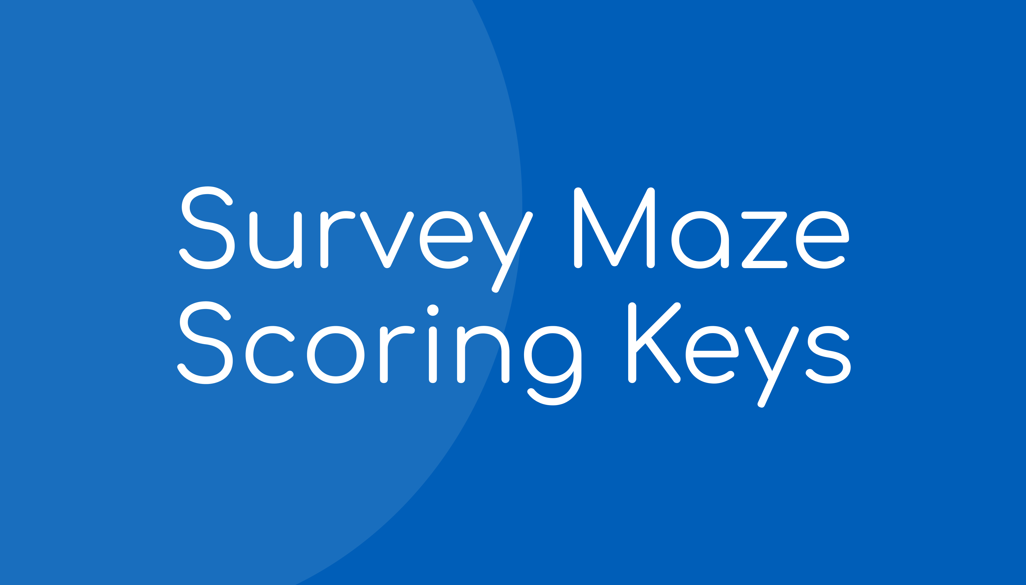 Acadience Reading Survey Maze Administration Directions and Scoring Keys