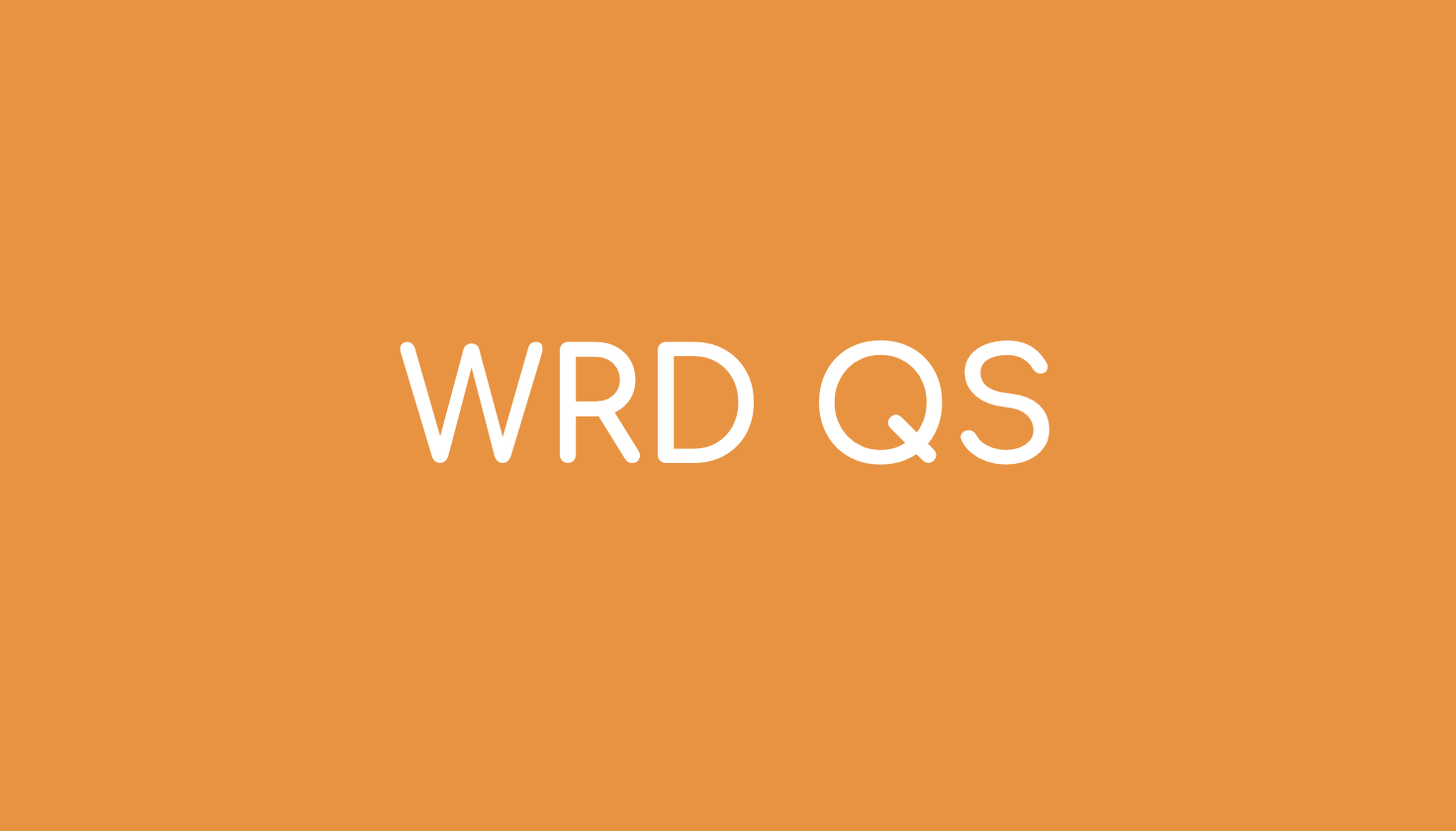 WRD Quick Screen Scoring Sheets