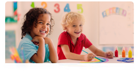 Children in an early learning setting for Acadience Reading Pre-K workshop