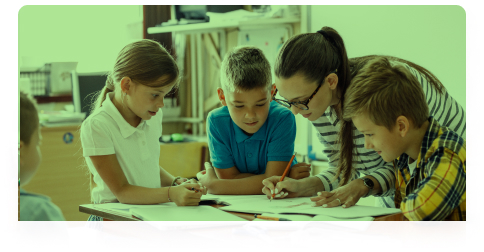 Acadience Math mentor guiding students during a lesson
