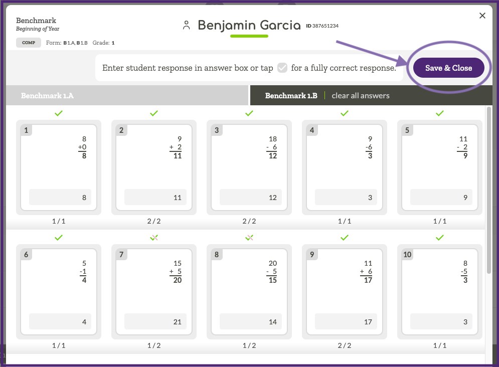 Image indicating the save and close button in the second form