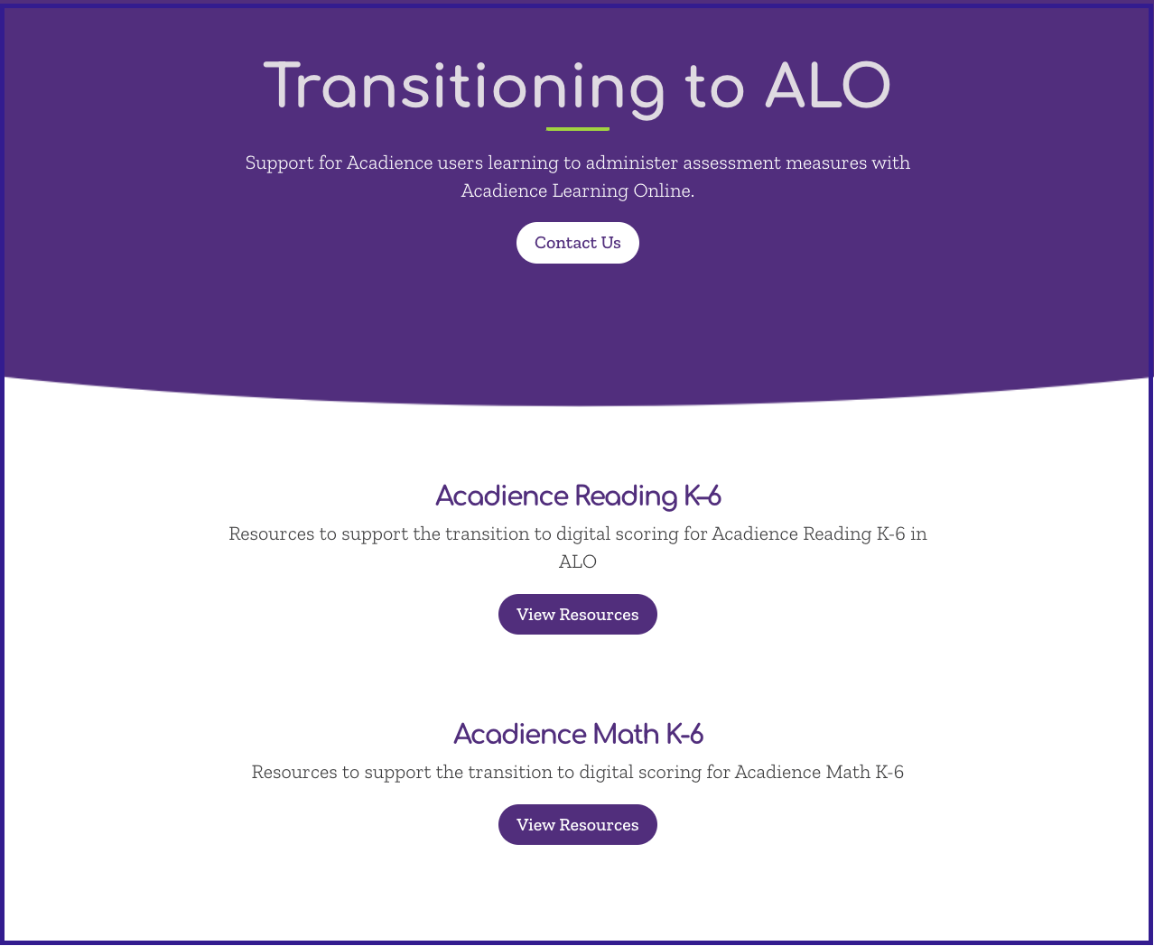 Training Videos page