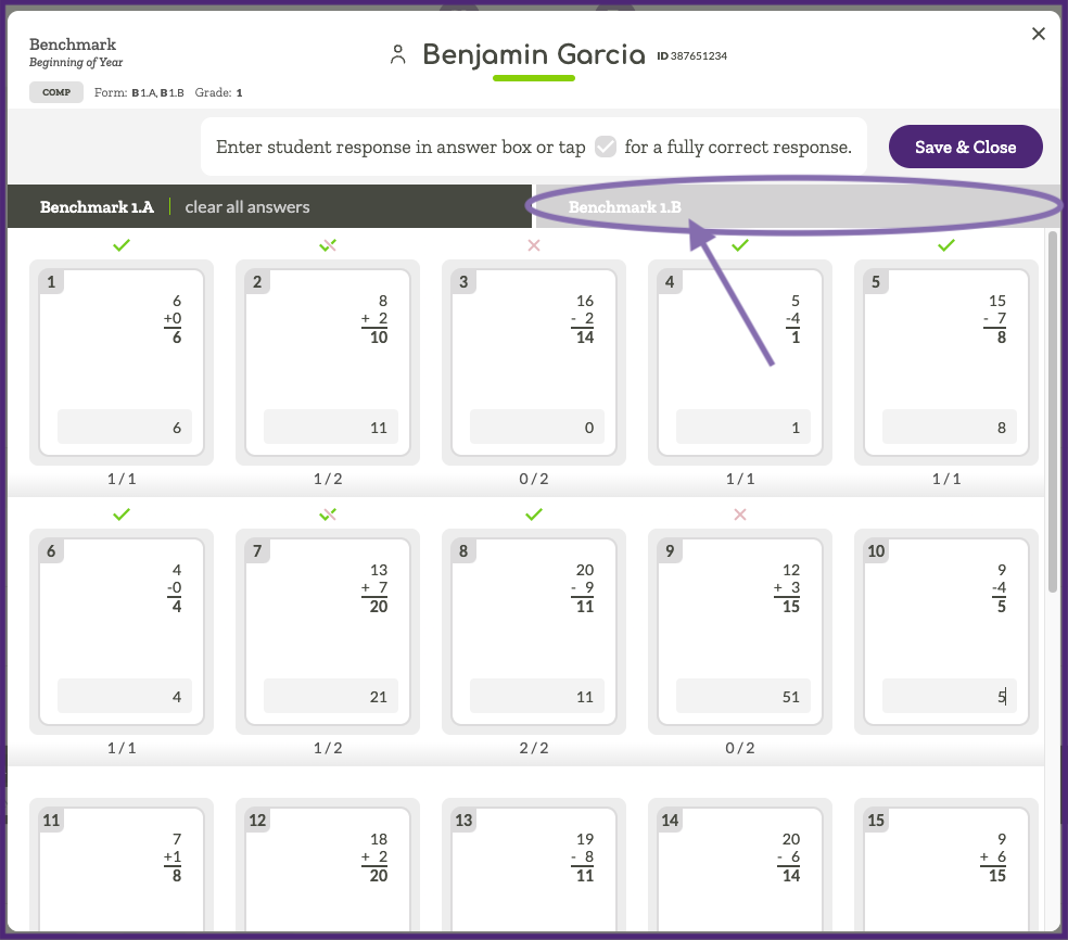 Image indicating the light gray bar for the second form