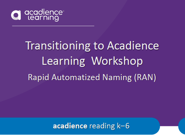 Transitioning to Acadience Learning Workshop thumbnail