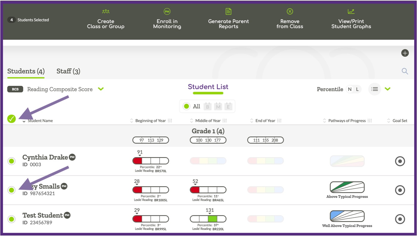 Image indicating how to use the multi-select options