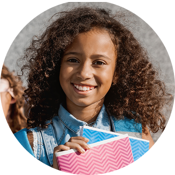 A student representing the Acadience Reading français audience